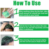 Cera temporanea per capelli verde, spray temporaneo per capelli Crazy Green, fango semipermanente lavabile, tinta per capelli monouso, pasta per capelli per styling istantaneo, tinta naturale per feste, attività e tinture per capelli Naty Shop per Halloween