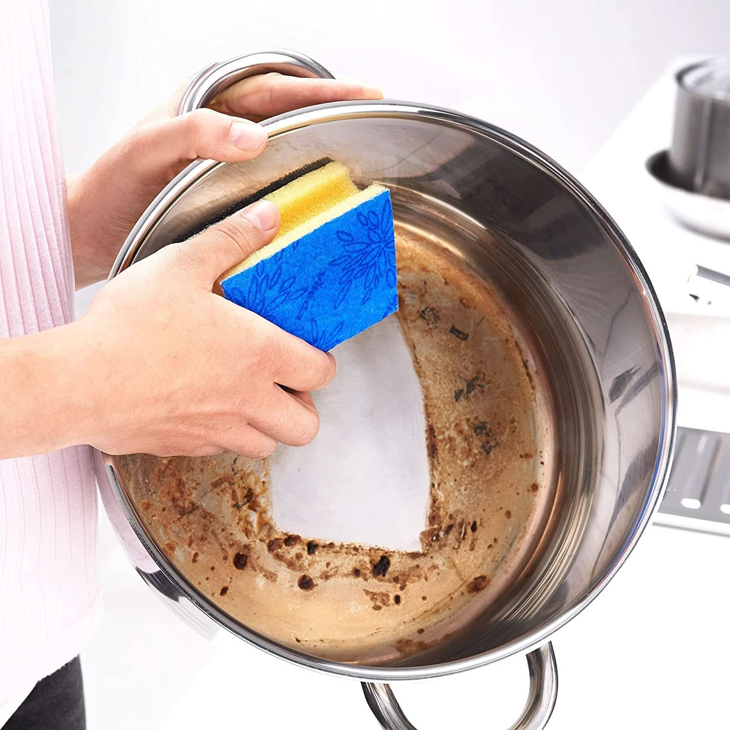 Vileda Glitzi, spugna per piatti per la cucina, con effetto antibatterico, altamente assorbente, confezione da 18 Detersivi Cucina Naty Shop