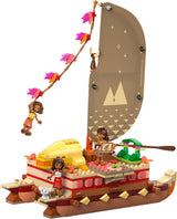 LEGO® Disney Moana 2: La zattera delle avventure di Moana - Barca giocattolo con vele, ponte rimovibile, falò e 3 mini-doll tra cui Loto e Moni - Regalo per ragazze 6+ e fan - 43270 Set di costruzione Beuche den LEGO-Store