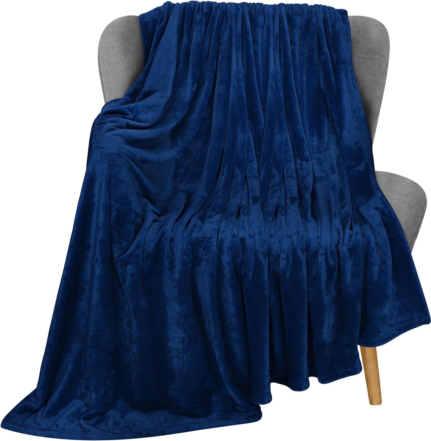 Utopia Bedding Coperta in Pile Accogliente [228X228 Cm, Grigio] Coperta Morbida, Leggera, Calda e Soffice Coperta Comoda e Traspirante per Letto Divano Letti e Coperte Besuche den Utopia Bedding-Store Navy 152X127 Cm