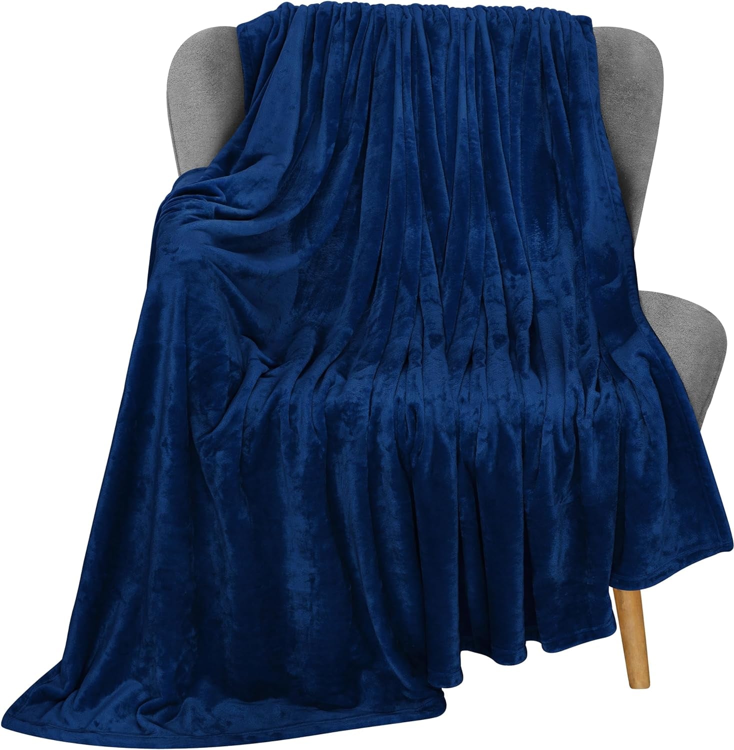 Utopia Bedding Coperta in Pile Accogliente [228X228 Cm, Grigio] Coperta Morbida, Leggera, Calda e Soffice Coperta Comoda e Traspirante per Letto Divano Letti e Coperte Besuche den Utopia Bedding-Store Navy 152X127 Cm