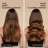 John Frieda - Maschera/Trattamento Deep Cleanse & Repair - Contenuto: 250 ml - Con olio di semi di canapa + avocado nutriente - Maschera lenitiva per capelli danneggiati Maschera per capelli Naty Shop