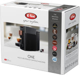 Macchina per caffè espresso con capsule K-FEE ONE per caffè, tè e cacao | Espresso compatto | Riscaldamento rapido | Serbatoio dell'acqua da 0,8 l | 19 battute | Rame nero | Vincitore del test Stiftung Warentest 2023