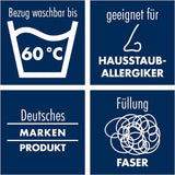 Cuscino Irisette Noblesse - Made in Germany - Cuscino sfoderabile in puro cotone, 80 X 80 cm, cuscini standard Naty Shop certificato Oeko-Tex