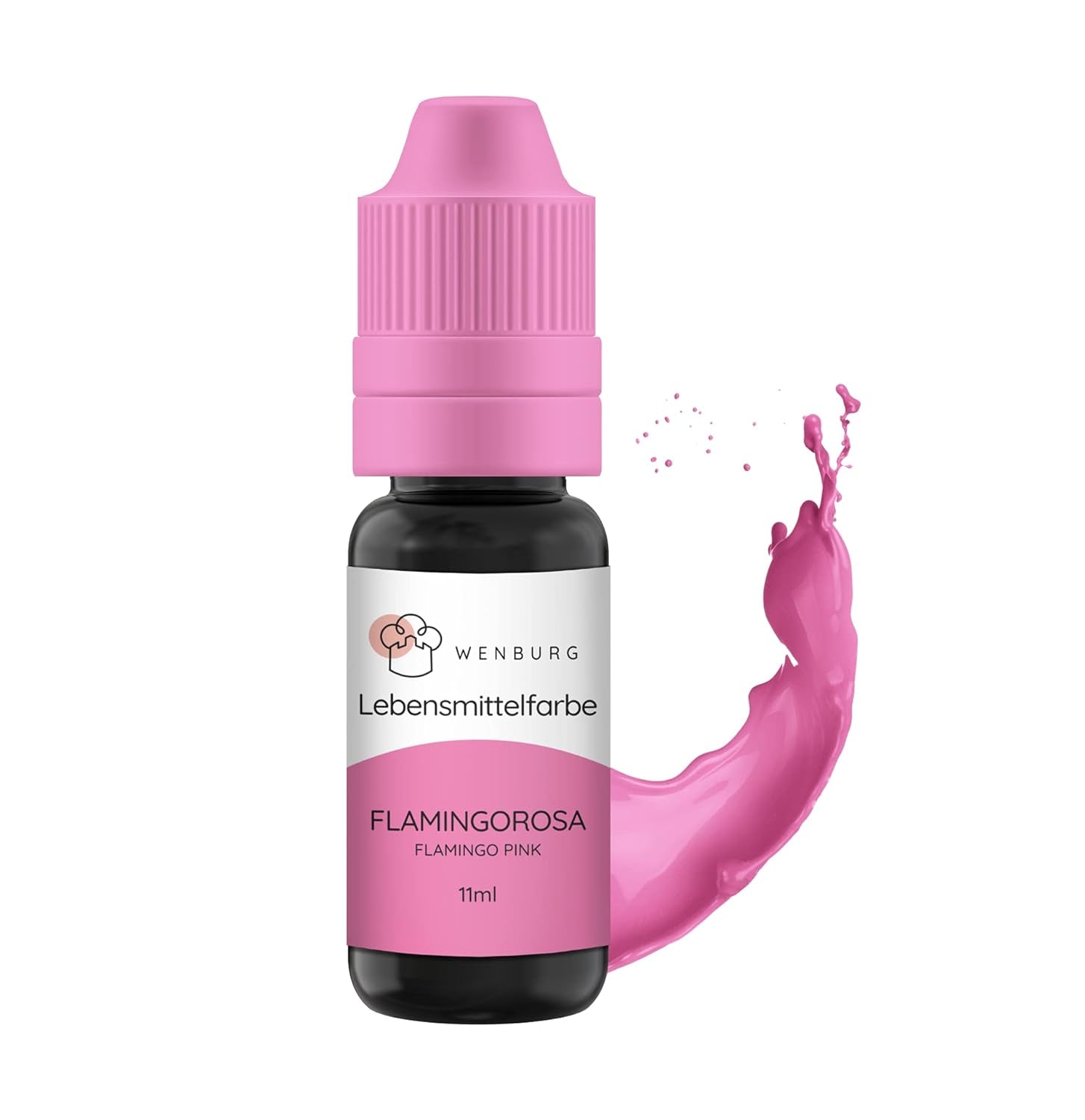 Colorante alimentare Wenburg, glitter, 11 ml, concentrato, prodotto in UE, liquido. Per colorare impasti, bevande, aromi, slime - colorante alimentare glitter oro - colorante torta oro - glitter oro