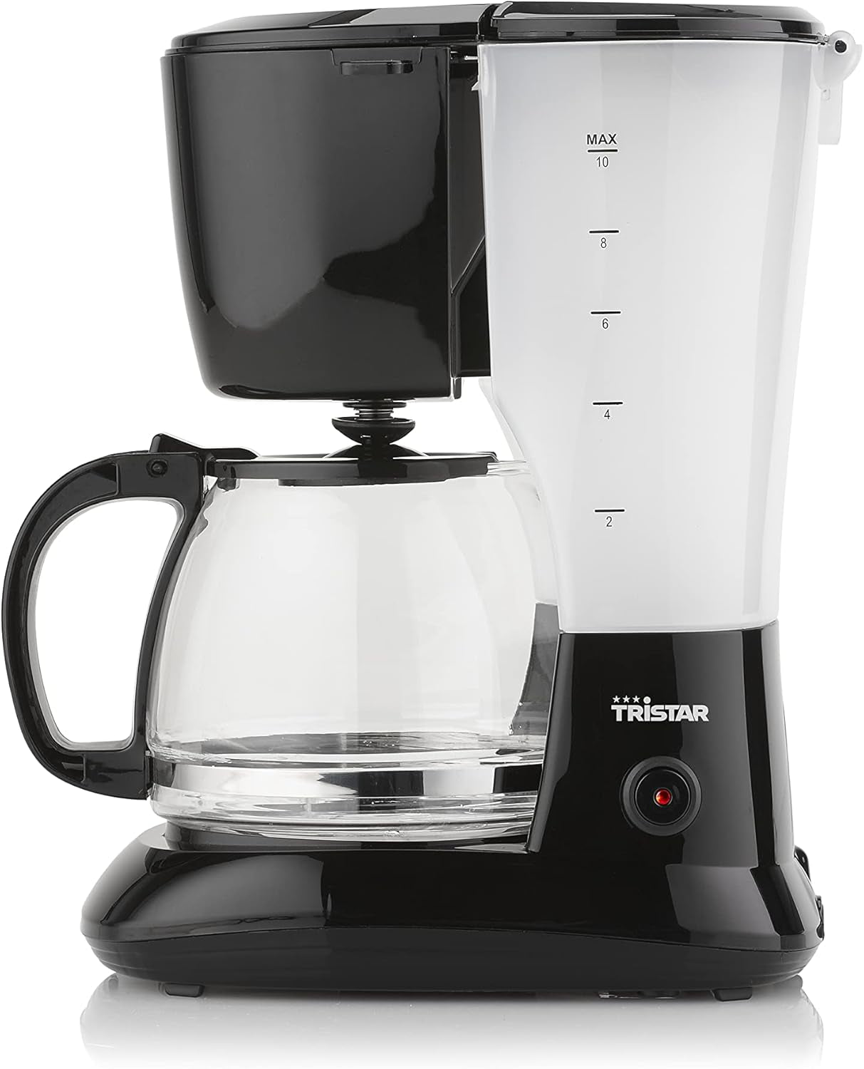 Caffettiera Tristar da 1,25 litri - Per 10-12 tazze, adatta anche per il campeggio, CM-1245, Nero