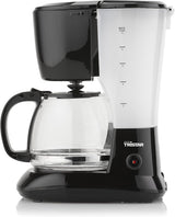 Caffettiera Tristar da 1,25 litri - Per 10-12 tazze, adatta anche per il campeggio, CM-1245, Nero