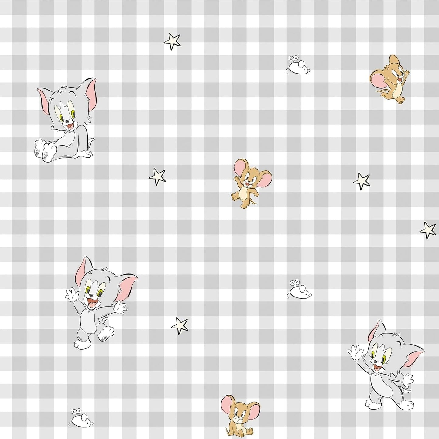 Non ancora Trapunta 100% cotone, fantasia Tom Jerry Vichy, per letti larghi 90 cm (90 X 200 cm) Trapunte e trapunte Naty Shop