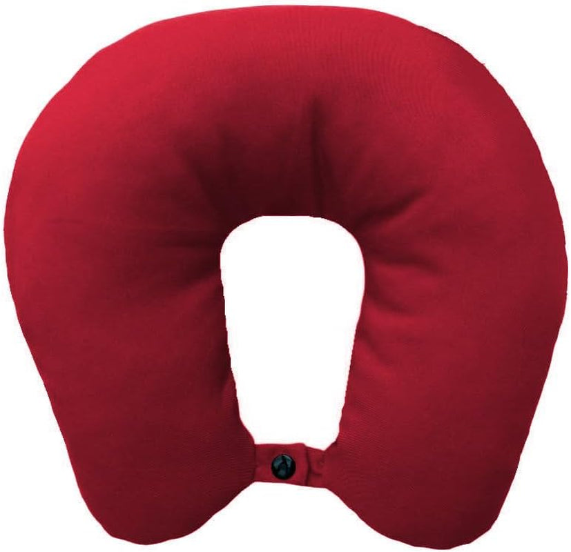 Lemos Home Cuscino per il collo con imbottitura in microfibra, cuscino di supporto per il collo, comodo cuscino da viaggio per aereo, auto, ufficio, ideale per campeggio, vacanze e gadget da viaggio (verde menta)