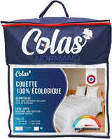 COLAS NORMAND - Trapunta ecologica - calda - 240 X 220 Cm - rivestimento e imbottitura da bottiglie riciclate - morbida, setosa e confortevole - produzione accurata Trapunte e trapunte Naty Shop 220X240 Cm Calda