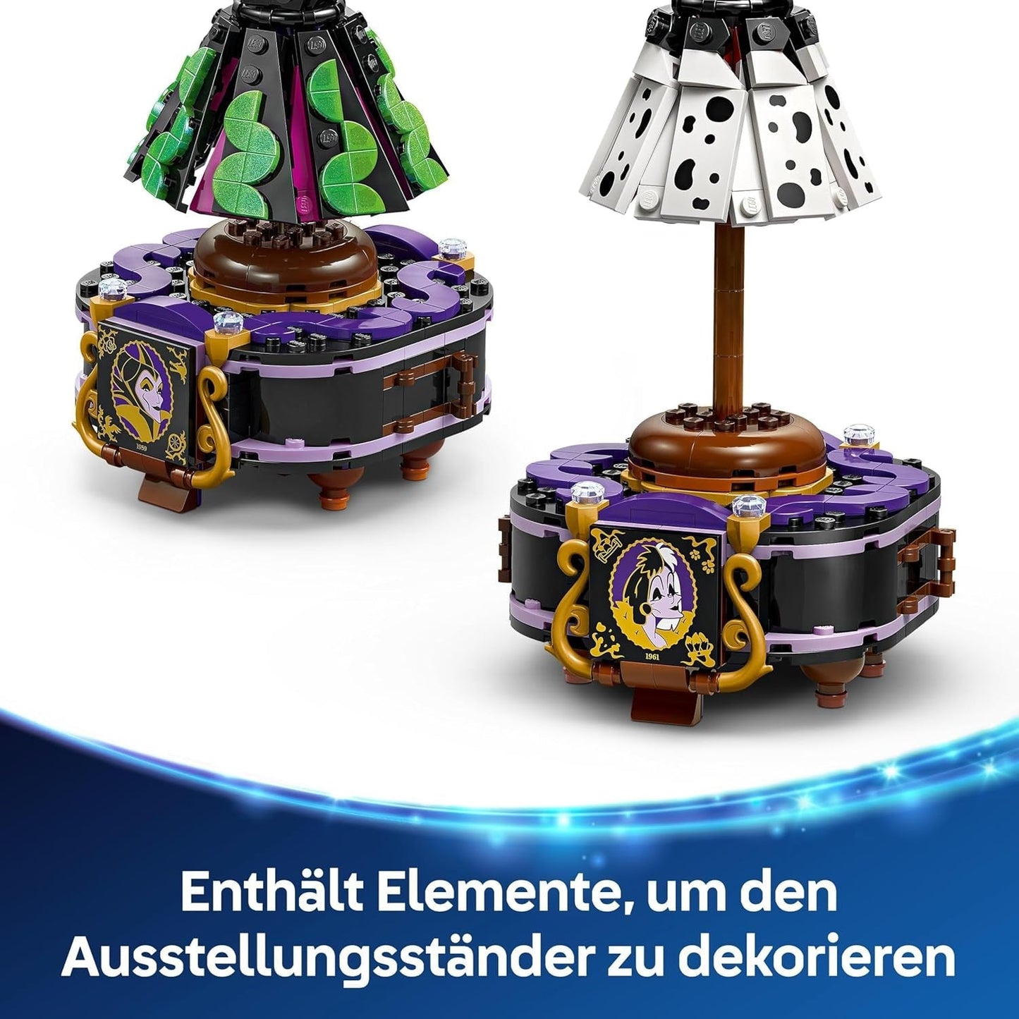 LEGO € Disney Villains I vestiti di Malefica e Crudelia De Mon - Giocattolo per ragazzi e ragazze da 9 anni - Incl. 2 mini bambole e 2 personaggi di animali - Regalo di compleanno per i fan 43262 Set da costruzione Acquista dal negozio LEGO