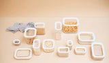 Mepal - Contenitore Frigo Modula XXL - Contenitore Alimenti con Coperchio - Organizer da Cucina e Contenitore in Plastica - Organizer Frigo Impilabile e Chiudibile - 4800ml - Contenitori Alimenti Bianchi Naty Shop