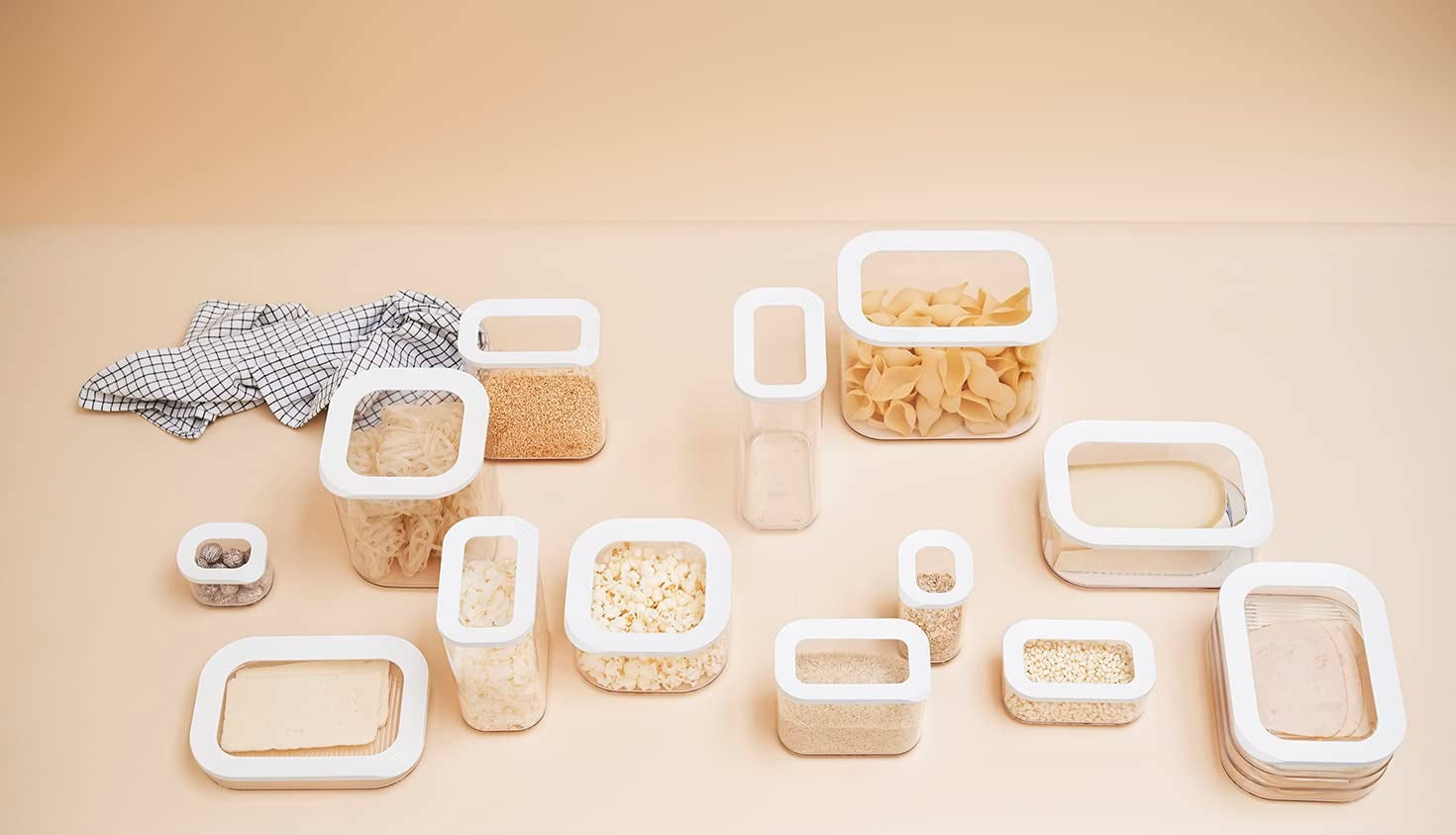 Mepal - Contenitore Frigo Modula XXL - Contenitore Alimenti con Coperchio - Organizer da Cucina e Contenitore in Plastica - Organizer Frigo Impilabile e Chiudibile - 4800ml - Contenitori Alimenti Bianchi Naty Shop