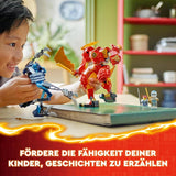 LEGO NINJAGO Kai's Fire Mech Action Figure Giocattolo per Bambini con Figura Mech Rossa Personalizzabile Ninja Set 4 Personaggi Inclusi Kai e Zane, Regalo per Ragazzi e Ragazze di 7 Anni 71808 Set di Costruzioni Beuche den LEGO-Store
