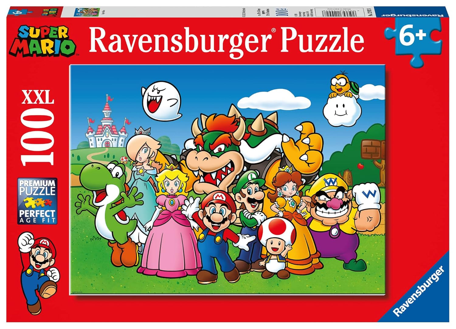 Puzzle per bambini 100 pezzi XXL - Nintendo Super Mario Fun Puzzle Naty Shop Singolo Singolo