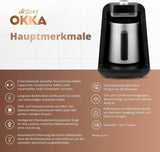 MACCHINA PER CAFFÈ TURCO Arzum OKKA RICH SPIN PRO (cromata)