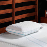 TEMPUR-PEDIC Cuscino Tempur-Cloud Prohi, Memory Foam, Bianco/Opulent Garden, Cuscini King Standard Naty Shop