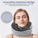 Cuscino per il collo Cuscino da viaggio in memory foam Cuscino per il collo in memory foam dal design ergonomico con maschera per gli occhi 2 tappi per le orecchie e custodia Perfetto per dormire in viaggio Quando si viaggia Naty Shop Cuscini ortopedici cervicali