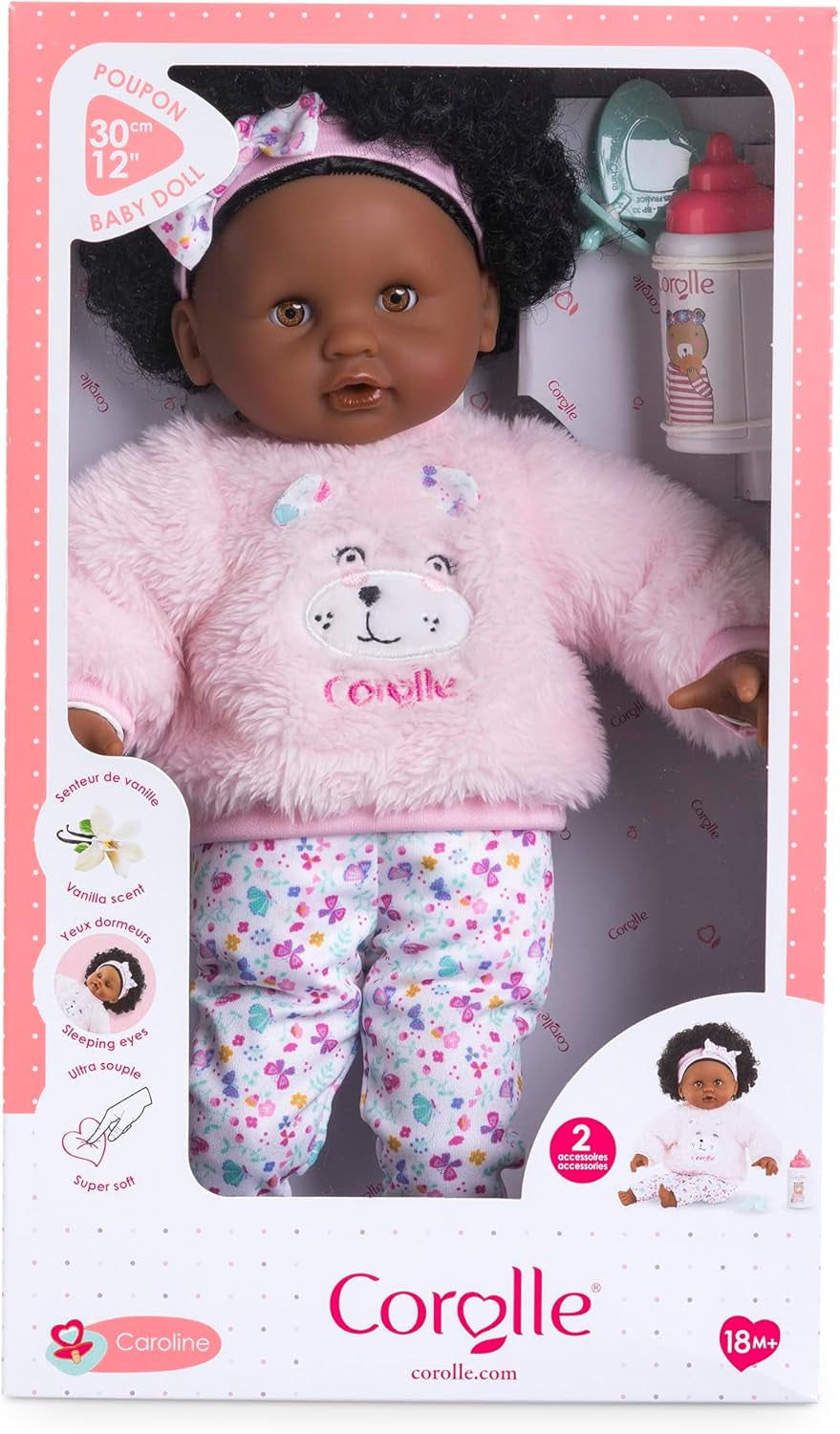 Corolle - La mia prima bambola, Baby Calin Caroline, 30 cm, da 18 mesi, 9000100820