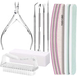 FANDAMEI Set manicure, Buffer Für Nägel, Nagelfeile 100/180, Nagelfeilen Für Gelnägel, Nagelhautschieber, Buffer Für Gelnägel, Feilen Für Gelnägel, Nagelzange, Nagelfeilen Set, Maniküre & Pedicure Set