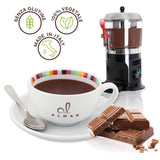Cioccolata calda italiana Cortina gusto CLASSICO - (15 X 30 g) Monoporzione, busta, 450 g Cacao e Cioccolata Calda Naty Shop