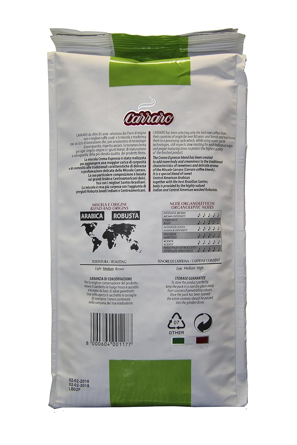 CREMA ESPRESSO 1kg di chicchi