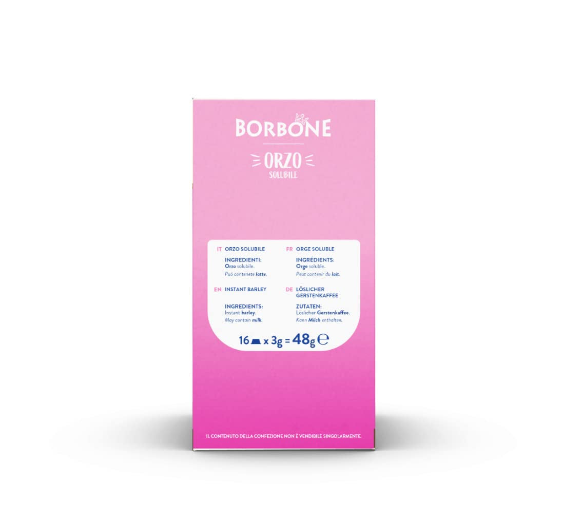 Caffè Borbone Malzkaffee - 96 Kapseln (6 Packungen mit 16 Stück) - Compatibile con Lavazza A Modo Mio Haushalts-Espressomaschinen