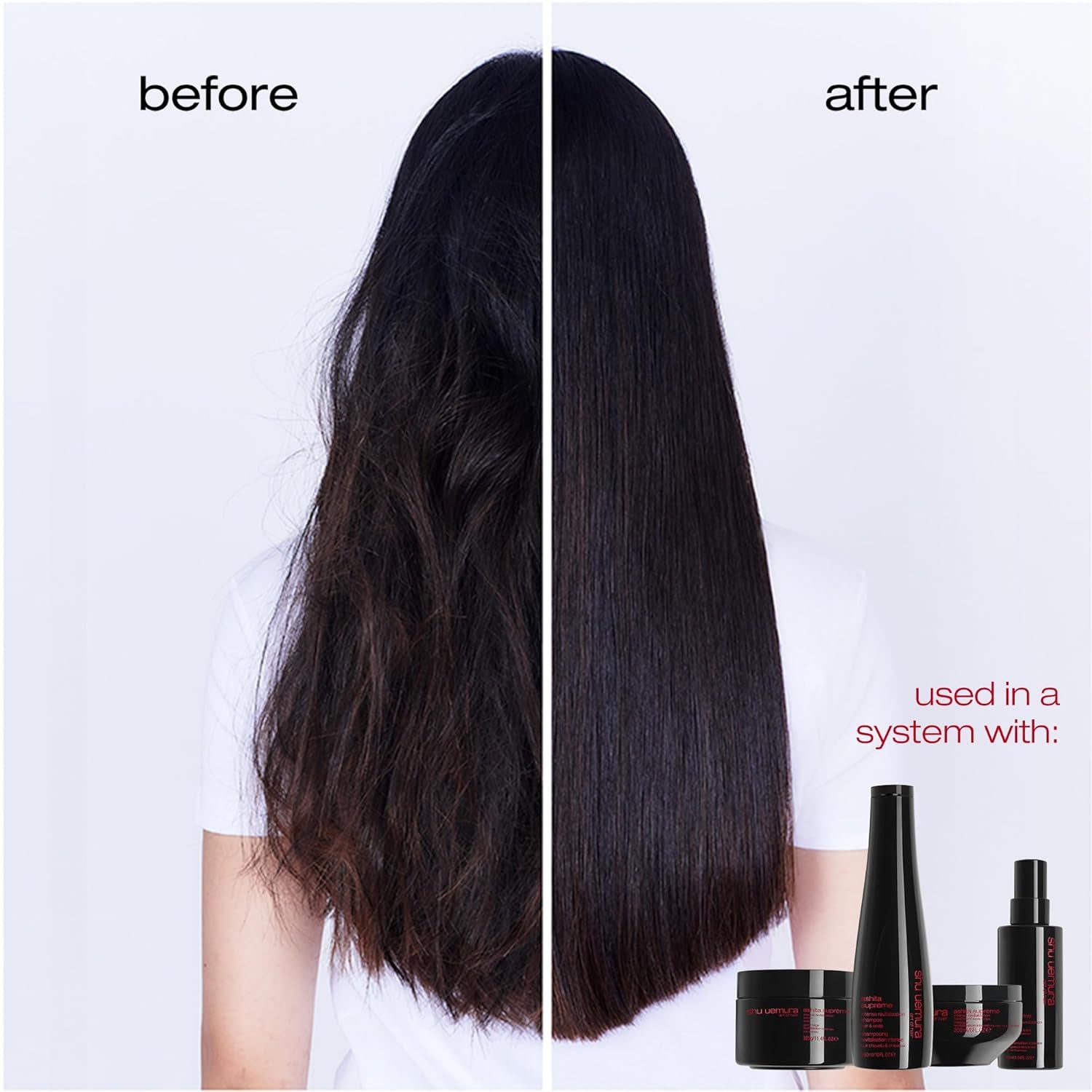 Shu Uemura, Ashita Supreme, Maschera intensiva rivitalizzante per capelli, Per tutti i tipi di capelli, Con estratto di ashitaba, Per maggiore lucentezza ed elasticità, Anti-crepe, Maschera per capelli Naty Shop da 200 ml
