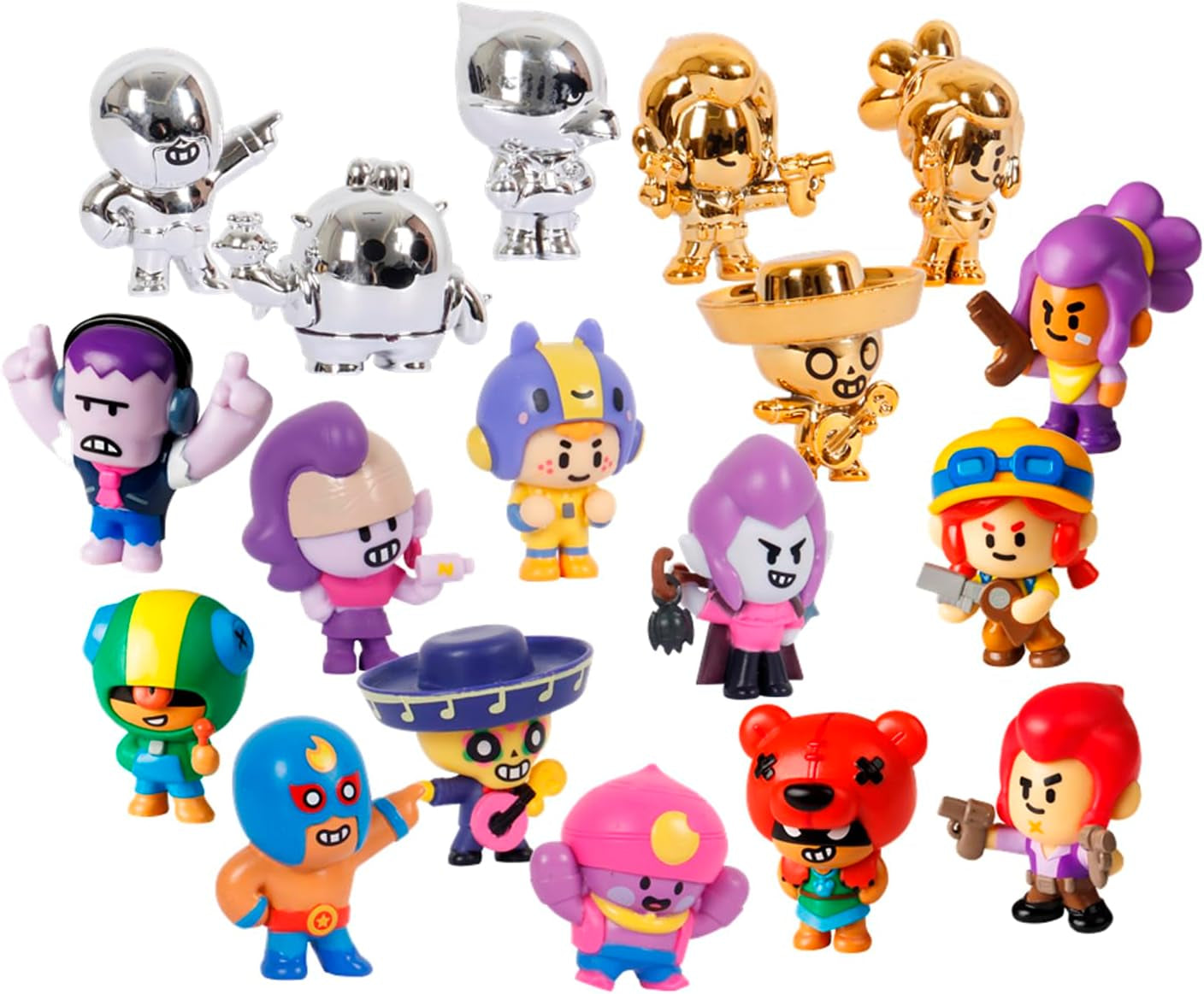 Bizak Brawl Stars 64112017-1 Figura 1 pezzo 4 cm Figura in scatola a sorpresa Gioco di combattimento multigiocatore Età 3+ Action Figure Naty Shop