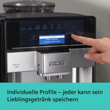 Macchina per caffè espresso automatica Siemens EQ.6 plus s700 TE657503DE, per molte specialità di caffè, montalatte, macinacaffè in ceramica, doppia funzione caffè, anticalcare, pulizia automatica a vapore, 1500 W, acciaio inossidabile