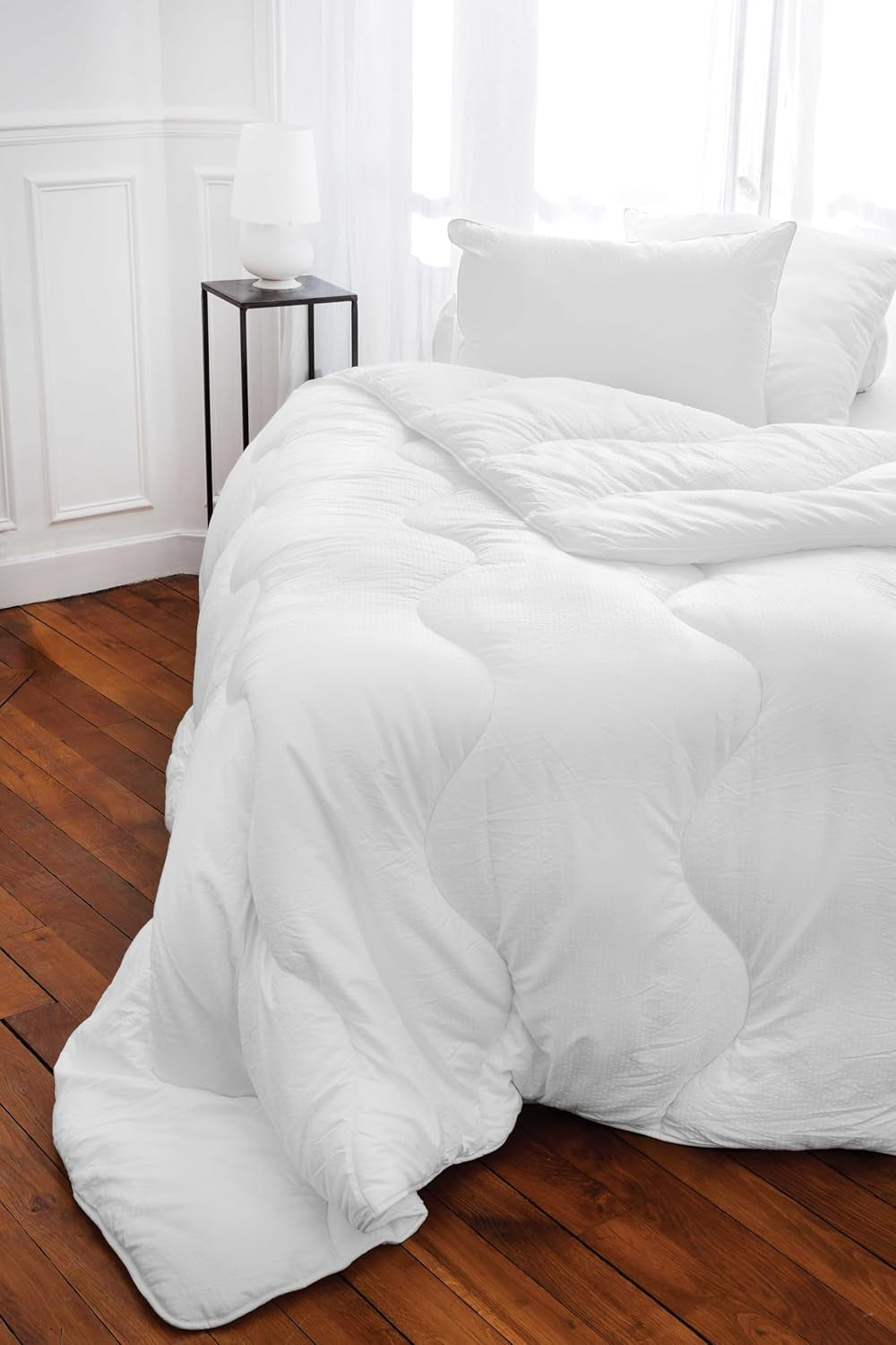 Piumino Toison D'Or Natural Silkydor, cotone satinato 380, 240 X 280 cm, bianco Naty Shop Piumini e trapunte Queen White (standard britannico)