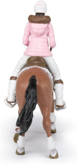 PAPO - Figura cavallo - Rider Fashion Winter, passione per l'equitazione, giocattolo per bambini dai 3 anni. Action figure del Naty Shop