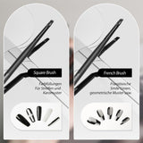 Nagel Pinsel 8 pezzi Pinsel per gel, Nageldesign Gel Pinsel Dotting Painting Line Pen per Nagelack Gel Acryl Nagel Pinsel Nailart Kit Acryl Pinsel Fineliner Nägel Selber Machen