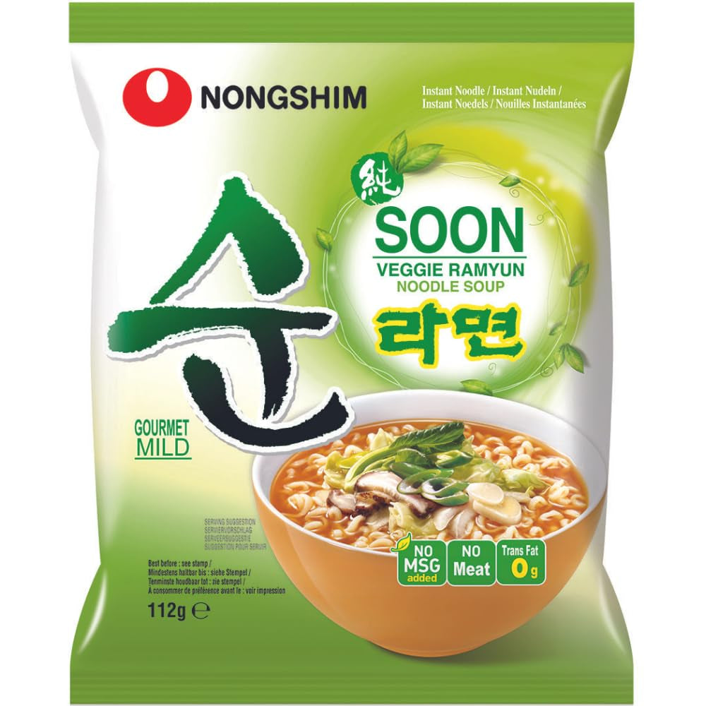 Nong Shim - Tazza istantanea Nudeln Soup Soon Veggie - Confezione multipla (12 X 67 GR)