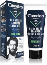 Cameleo Men - Lavaggio per capelli da uomo contro la caduta dei capelli, 150 ml Cura dei capelli Naty Shop Shampoo e gel doccia - 2 in 1