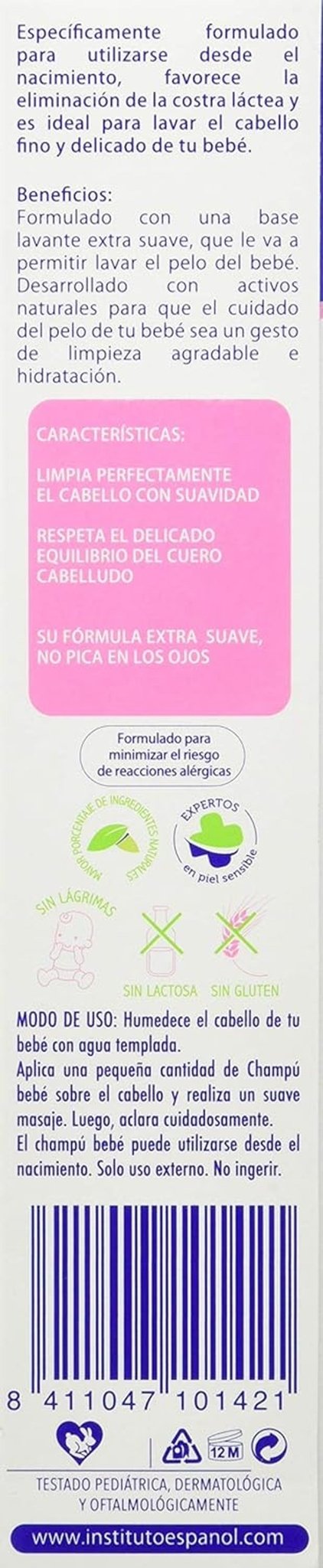 Champu Extra Suave Linea Baby - 300 Ml. Bambini - Negozio Naty per il bagno e la cura della pelle