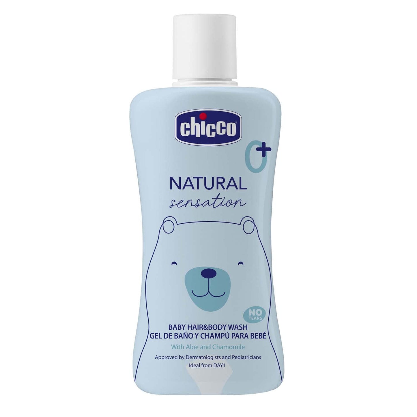 CHICCO NATURAL SENSATION - SHAMPOO E BAGNO BAMBINI - SENZA BEVANDA, 200 ML Bambini - Bagno e Cura della Pelle Naty Shop 200 Ml (1 confezione)
