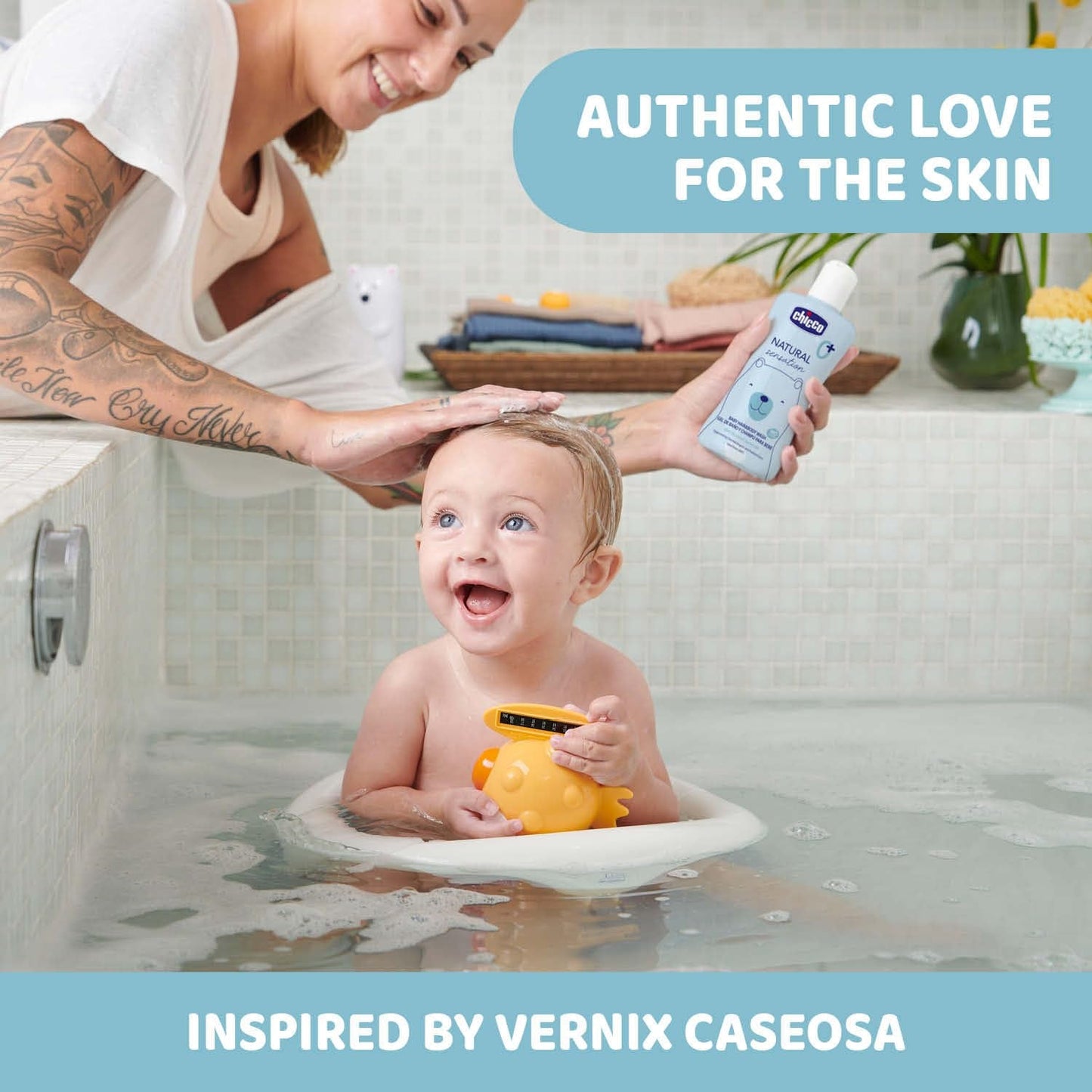 CHICCO NATURAL SENSATION - SHAMPOO E BAGNO BAMBINI - SENZA BEVANDA, 200 ML Bambini - Bagno e Cura della Pelle Naty Shop