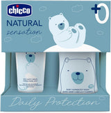 CHICCO NATURAL SENSATION - SET 2: 1 SHAMPOO E BAGNO - NON ESSICCANTE 200 ML, 1 CREMA CAMBIAMENTO 4IN1 100 ML Bambini - Bagno e Cura della Pelle Naty Shop Titolo predefinito
