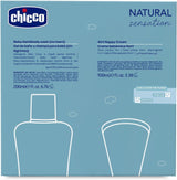 CHICCO NATURAL SENSATION - SET 2: 1 SHAMPOO E BAGNO - NON ESSICCANTE 200 ML, 1 CREMA CAMBIAMENTO 4IN1 100 ML Bambini - Bagno e Cura della Pelle Naty Shop
