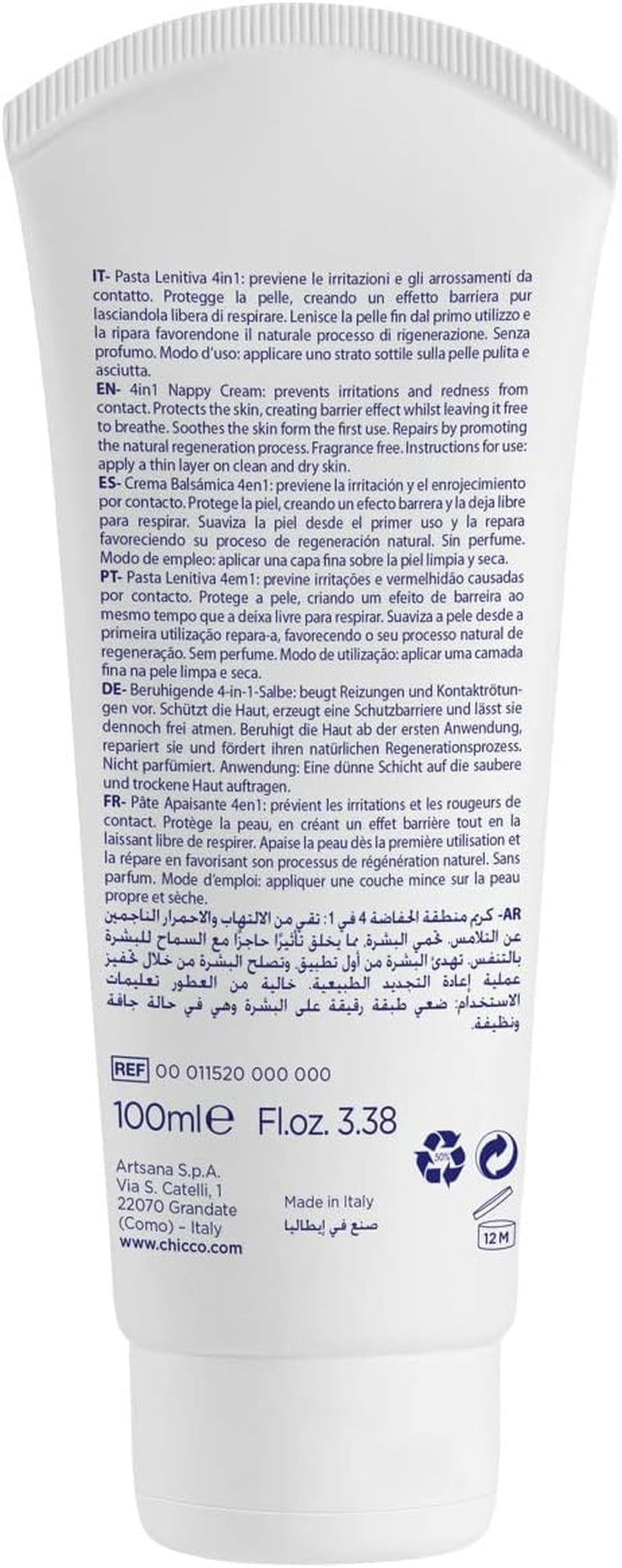 CHICCO NATURAL SENSATION - SET 2: 1 SHAMPOO E BAGNO - NON ESSICCANTE 200 ML, 1 CREMA CAMBIAMENTO 4IN1 100 ML Bambini - Bagno e Cura della Pelle Naty Shop