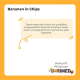 Chips di banana 1 kg | Fette Croccanti di Chips di Banana con Frutta Secca | spuntino sano dal sapore delizioso | Prodotti disidratati Naty Shop