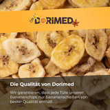Chips di banana 1 kg | Fette Croccanti di Chips di Banana con Frutta Secca | spuntino sano dal sapore delizioso | Prodotti disidratati Naty Shop
