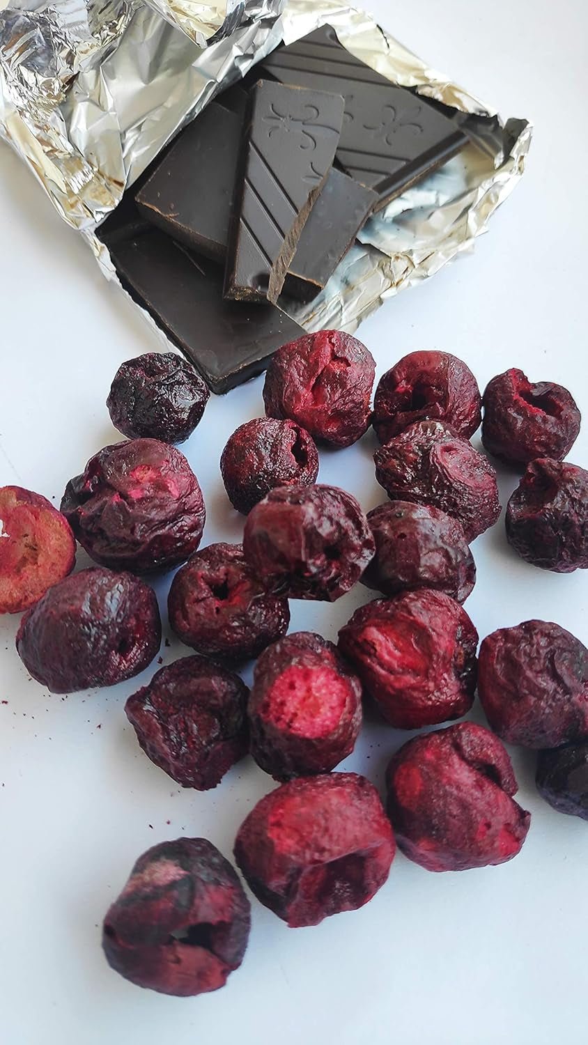 Ciliegie liofilizzate | Ciliegie secche | Frutta liofilizzata | Frutta secca liofilizzata | Frutta liofilizzata Ciliegie secche | Fur Smoothie Frutta liofilizzata (90g) Prodotti disidratati Naty Shop