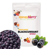 Ribes nero liofilizzato 250g - Frutta liofilizzata - Frutta secca liofilizzata - Ribes nero essiccato per cottura al forno, muesli, decorazione torte, dessert Prodotti disidratati Naty Shop 250G