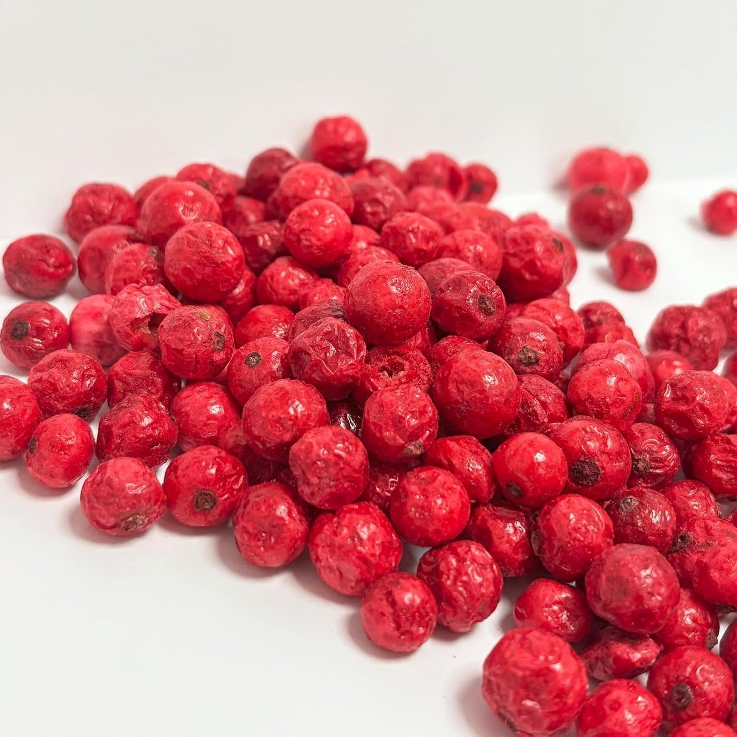 Ribes rosso intero liofilizzato 100g - Frutta liofilizzata - Frutta secca liofilizzata - Ribes rosso per cuocere, decorare torte, snack, muesli, dessert Prodotti disidratati Naty Shop