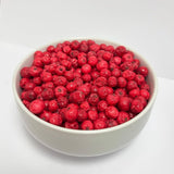 Ribes rosso intero liofilizzato 100g - Frutta liofilizzata - Frutta secca liofilizzata - Ribes rosso per cuocere, decorare torte, snack, muesli, dessert Prodotti disidratati Naty Shop