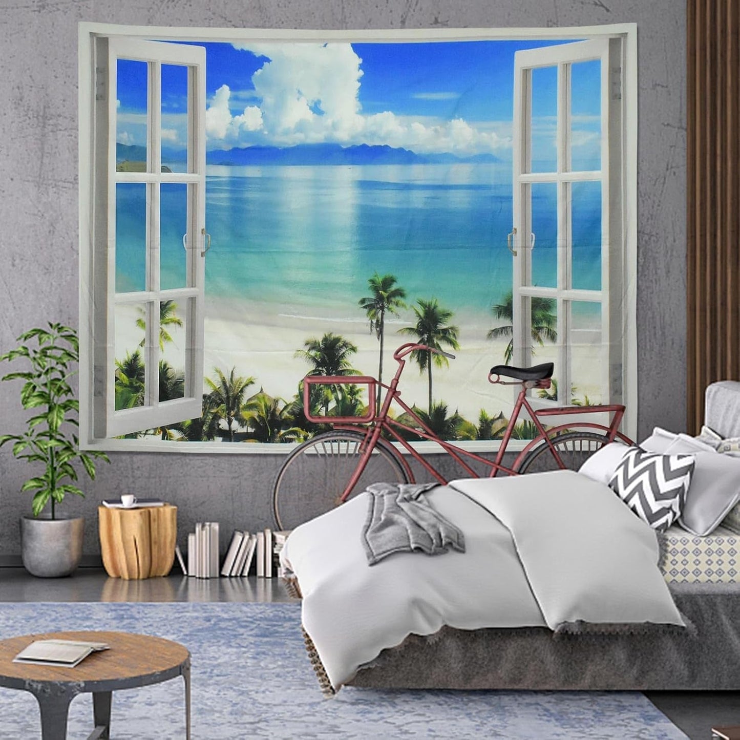 Arazzo tappeto finestra estetico poliestere grande spiaggia Casa - Accessori e Decorazioni Naty Shop