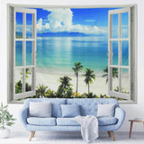 Tappeto arazzo finestra estetico poliestere grande spiaggia Home - Accessori e Decorazioni Naty Shop B