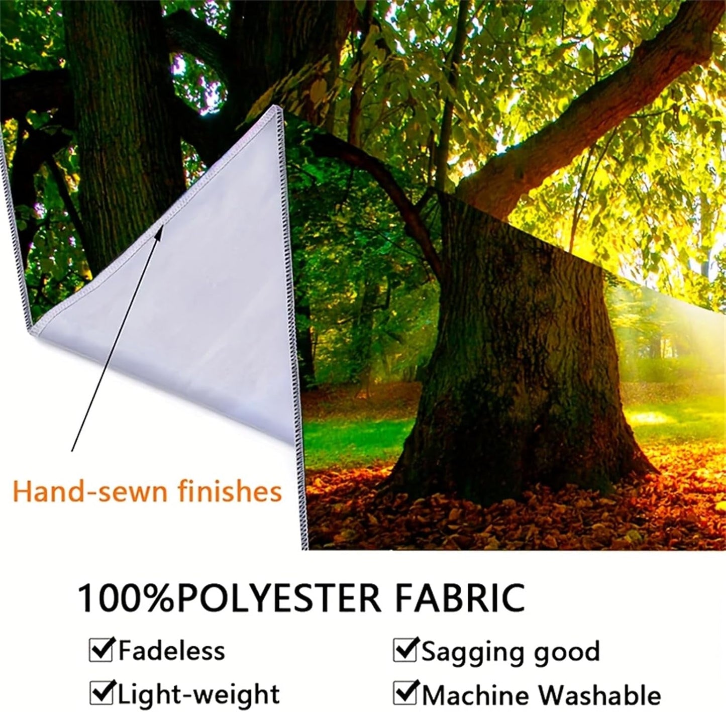 Tappeto Arazzo Foresta Tela Albero Sole Cielo Casa - Accessori e Decorazioni Naty Shop